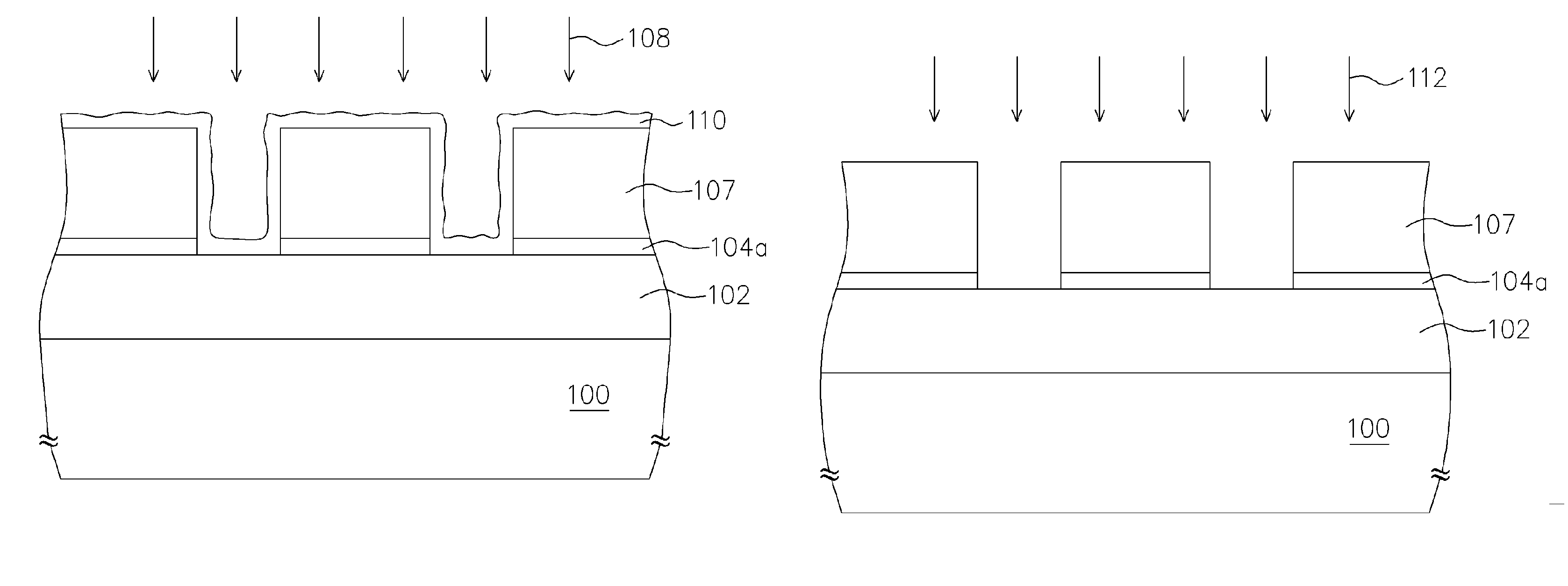 Etching process and patterning process