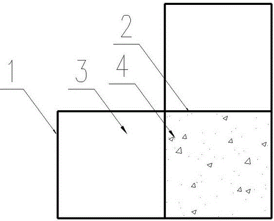 L-section steel and concrete combined structural member