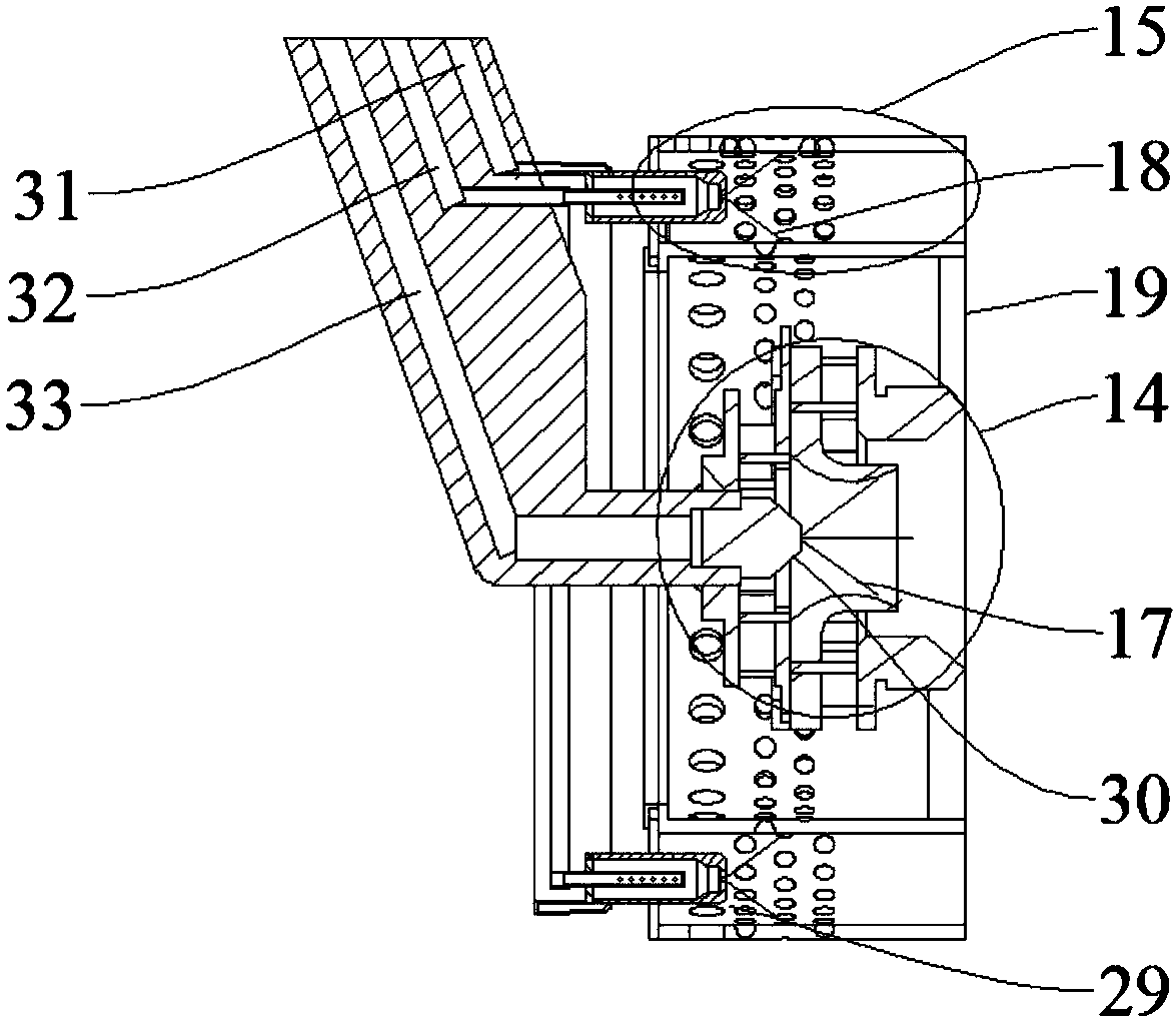 A low-pollution combustor using bubble atomizing nozzles in the main combustion stage