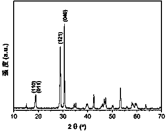 Method for synthesis of (010) preferred orientation bismuth vanadate powder by glycerol preparation hydrothermal process