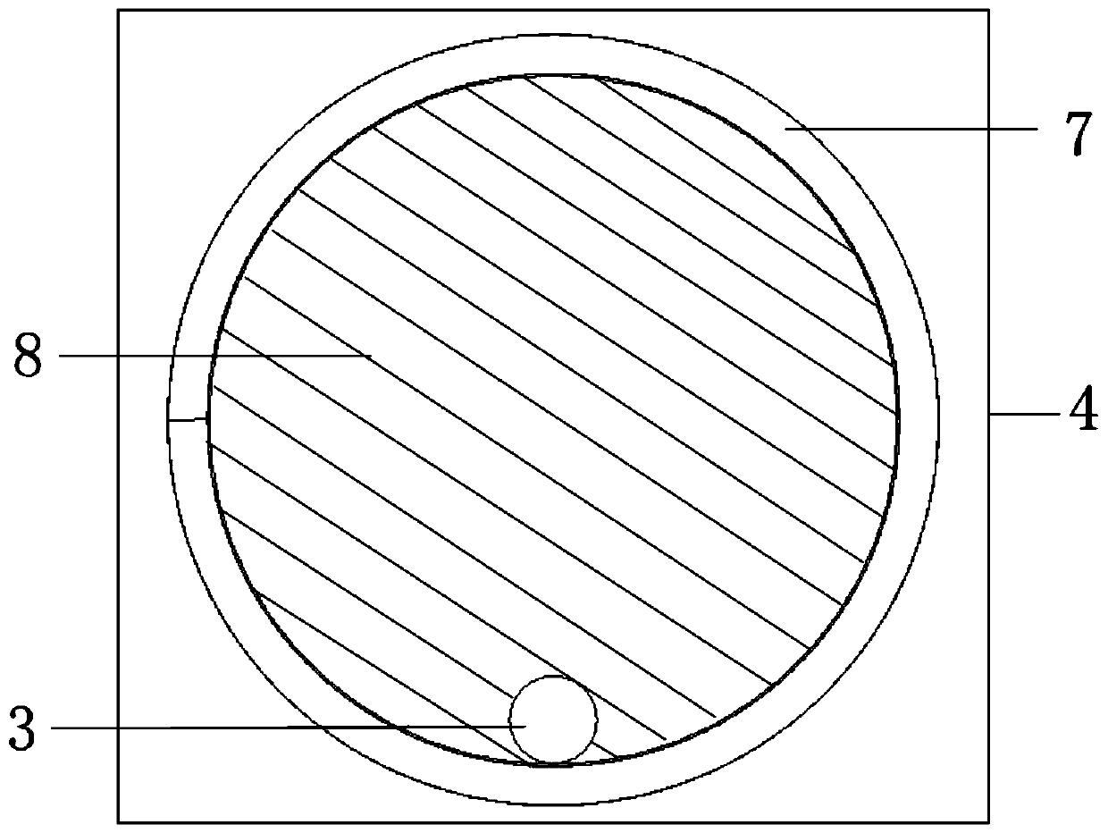 Inductance type magnetic nanometer material sensor and manufacturing method