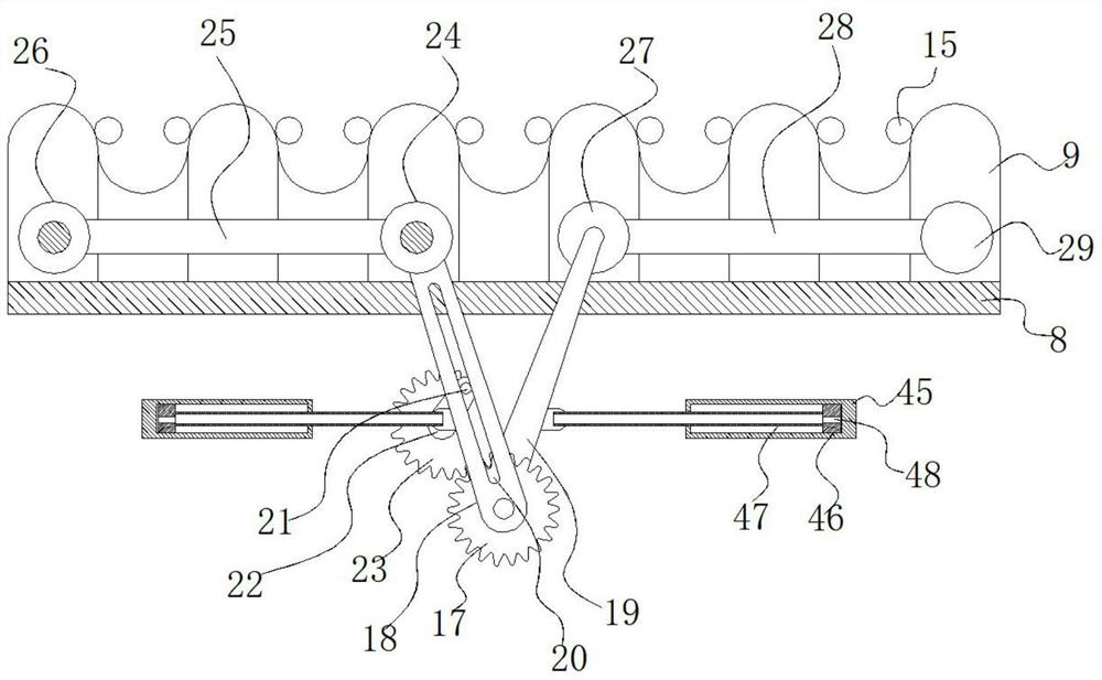 Wave-groove-based crushing type electronic technology waste product disassembling and recycling device