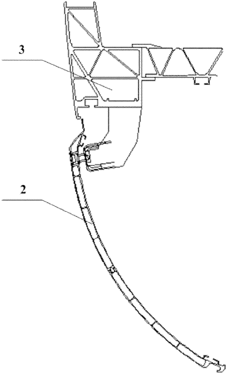 Apron board locking failure protection device and bullet train