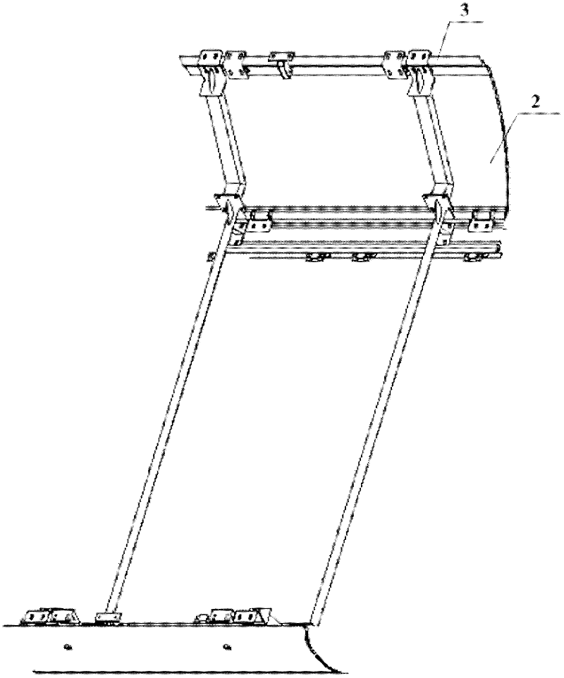 Apron board locking failure protection device and bullet train