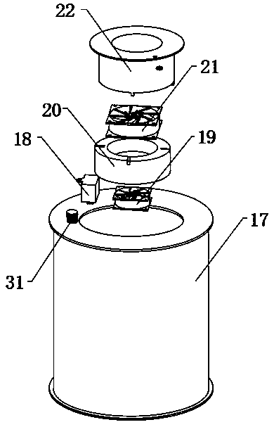 Mobile sweeping robot integrated with intelligent air purifier