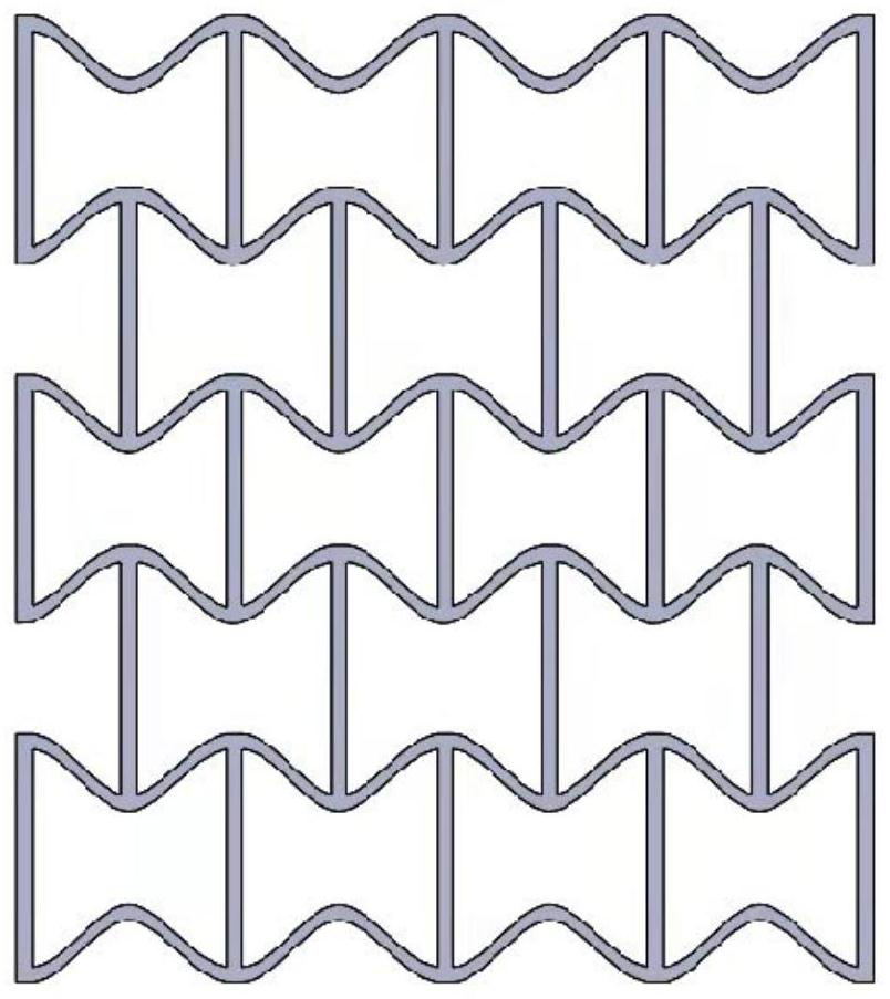 Design method and device for constructing negative Poisson's ratio of curved surface based on approximation function