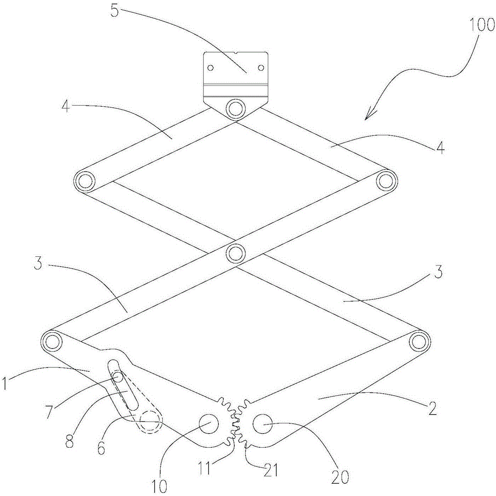 Telescopic component and electric drawer cabinet