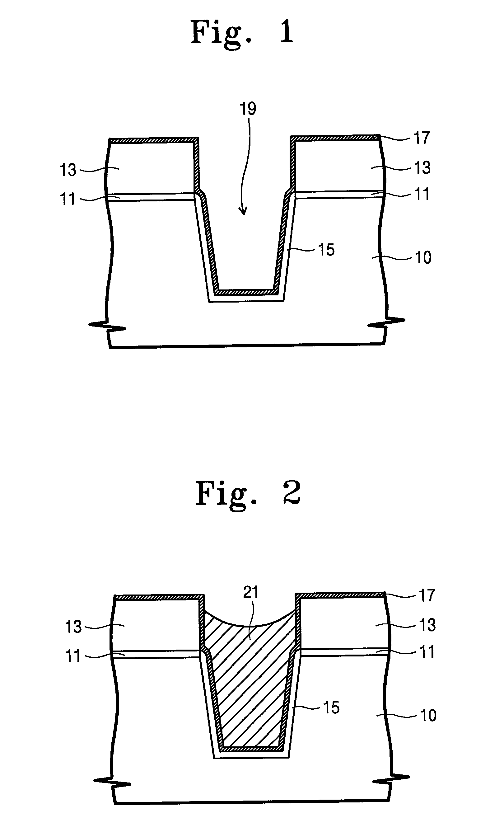 Method of forming an insulating layer in a trench isolation type semiconductor device