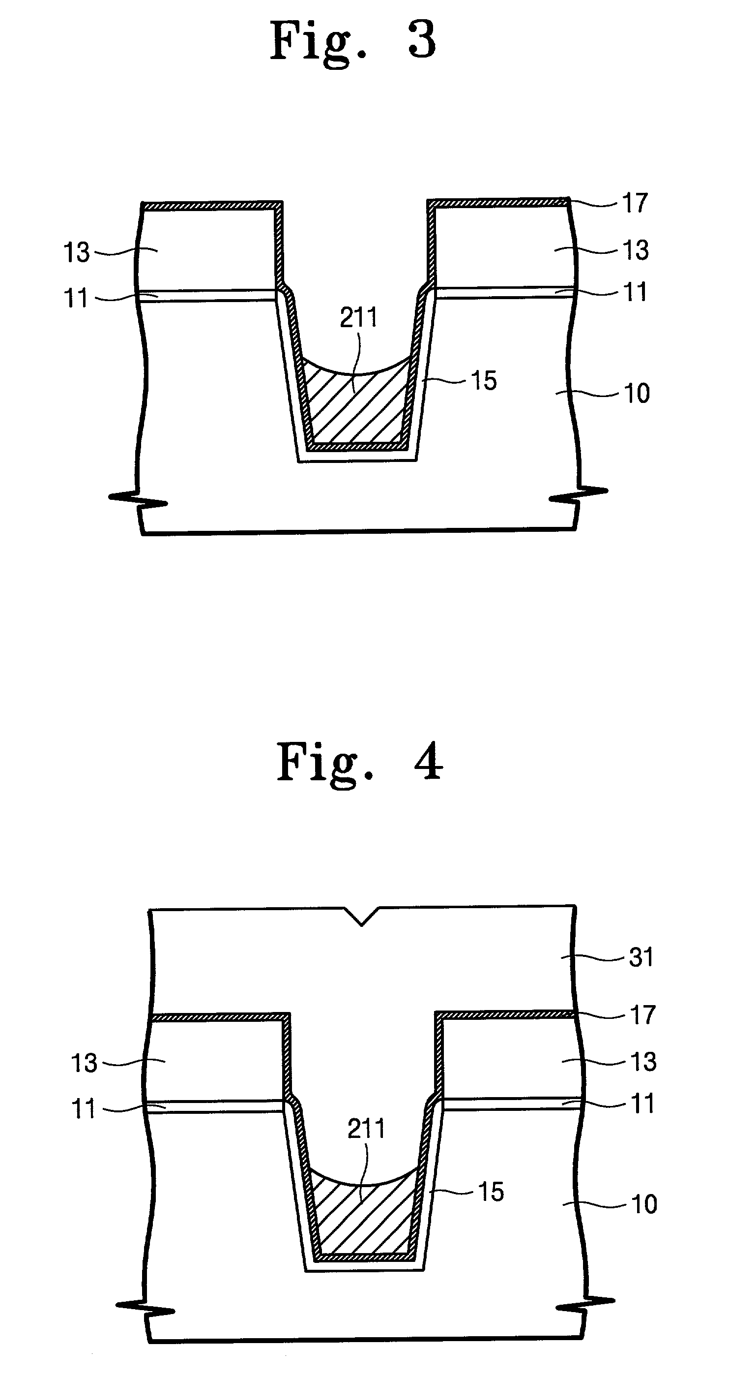 Method of forming an insulating layer in a trench isolation type semiconductor device