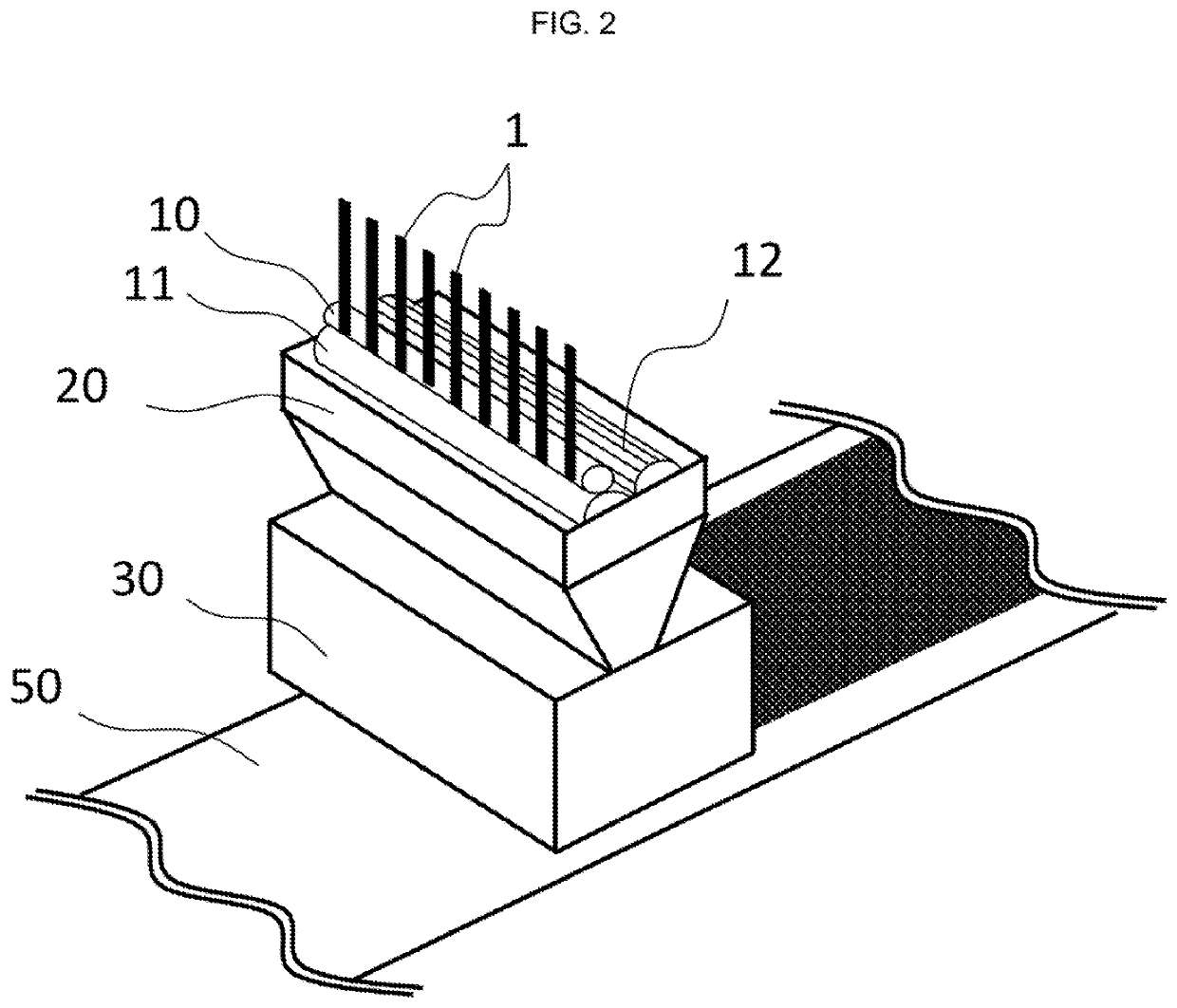 Reinforcing fiber mat manufacturing apparatus