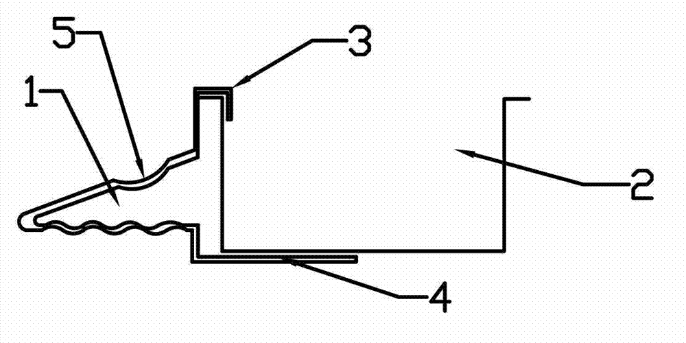 Ovenware clamp in oven