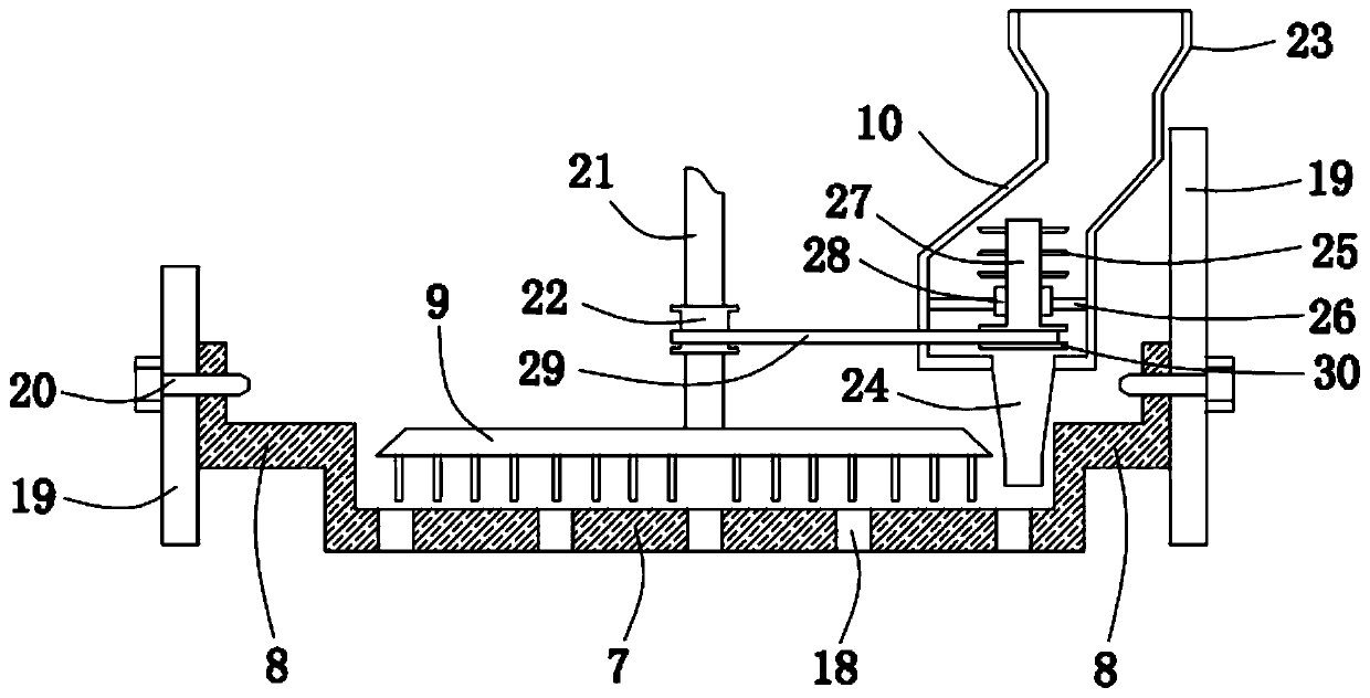 Powder screening device for magnet processing