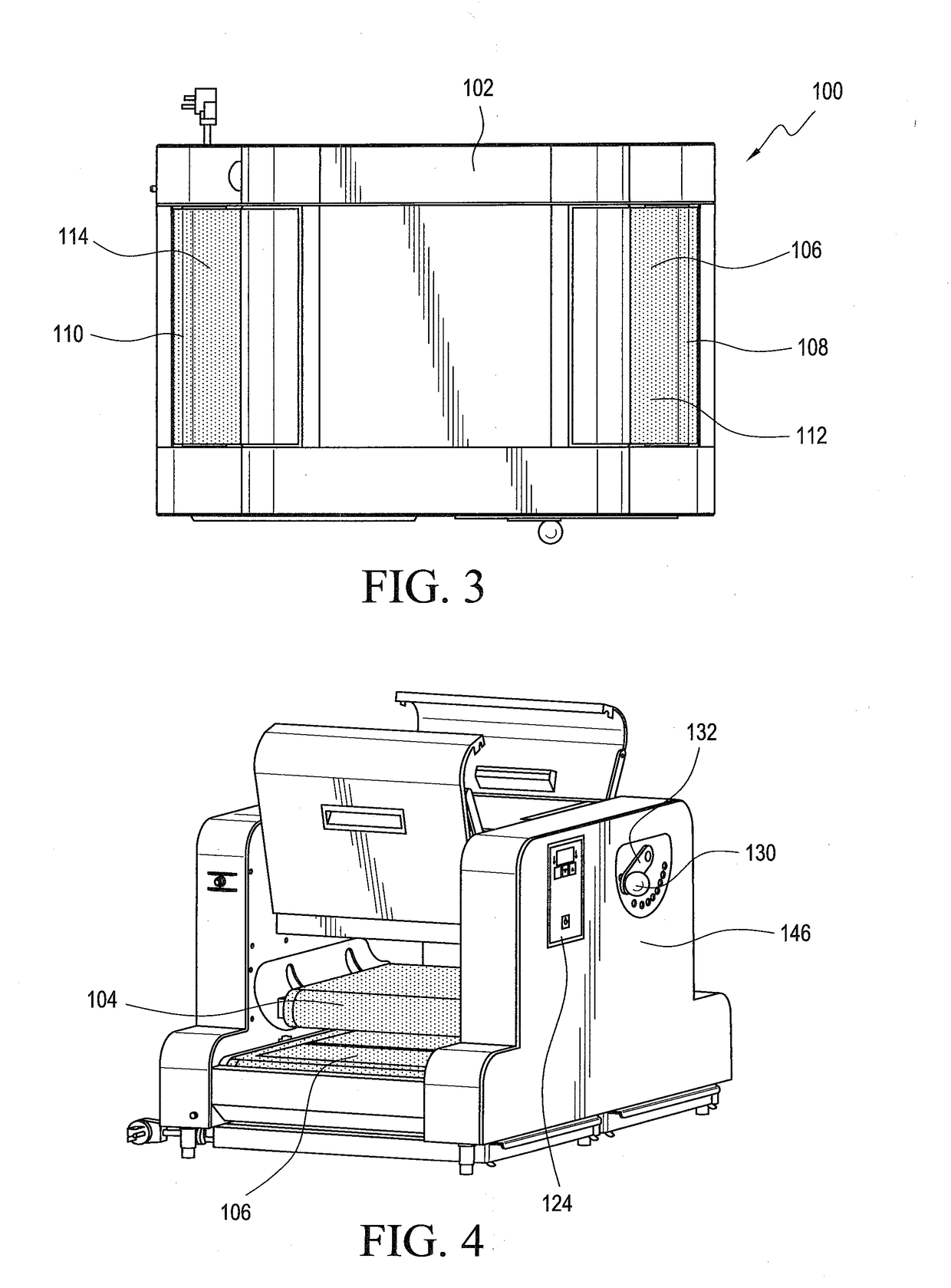 Conveyor-type grilling appliance for cooking or re-thermalizing food