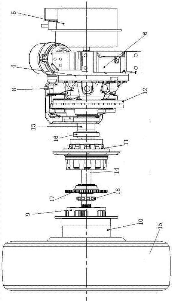 Pure electric wheelhub drive axle unit