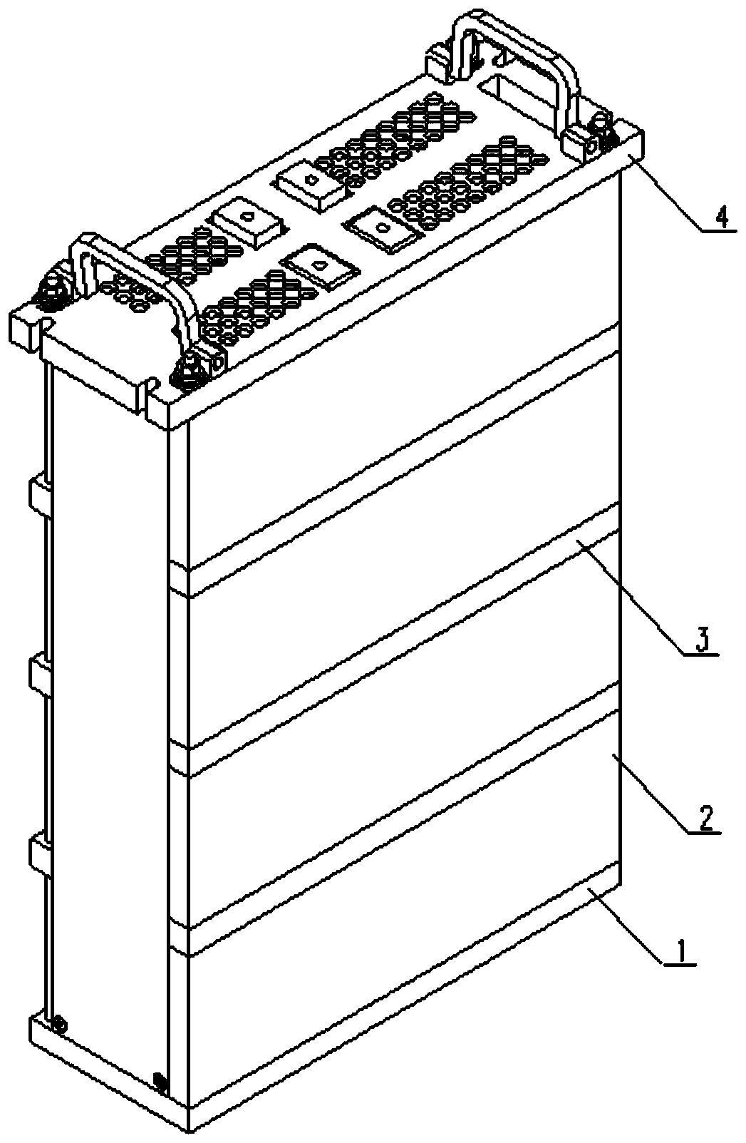 Cylindrical super capacitor module structure and assembling method thereof