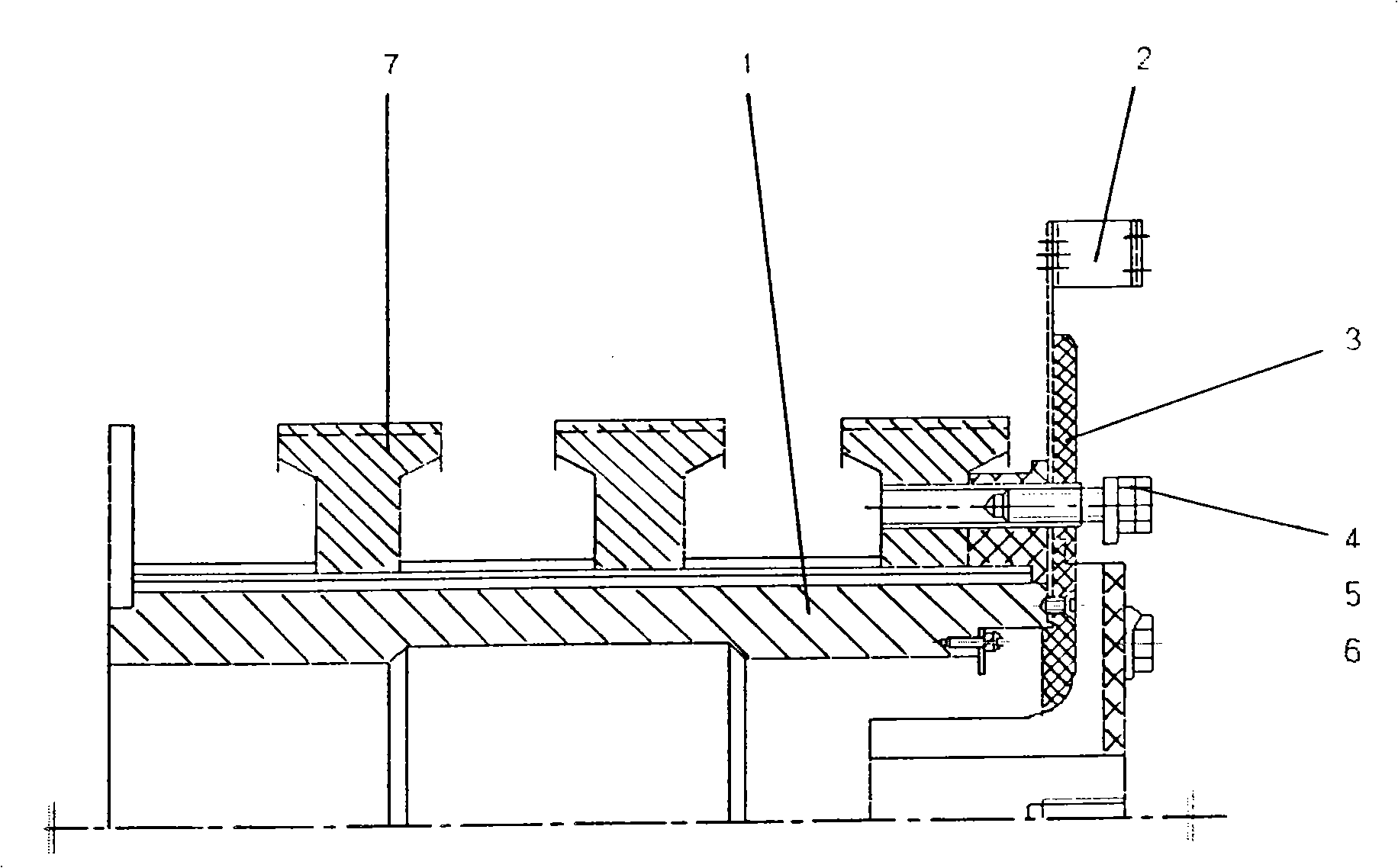 Slip ring novel structure of large medium-size coiling motor