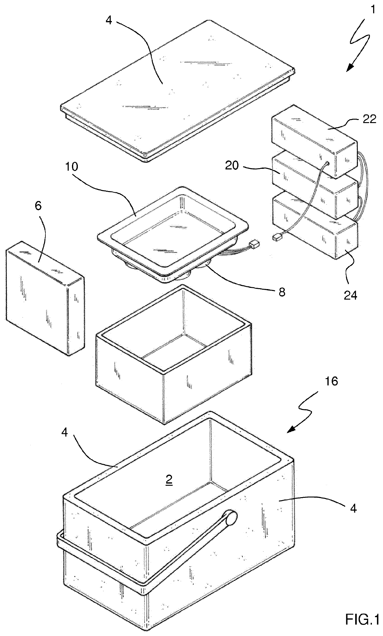 Preservation and transport of an ex vivo biological sample comprising ultrasound application