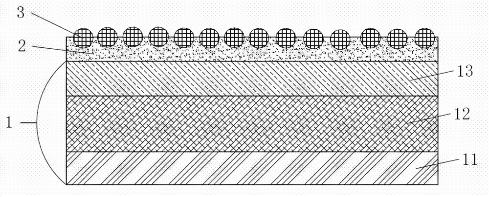 Method for improving bonding soundness of glass beads on glass bead screen