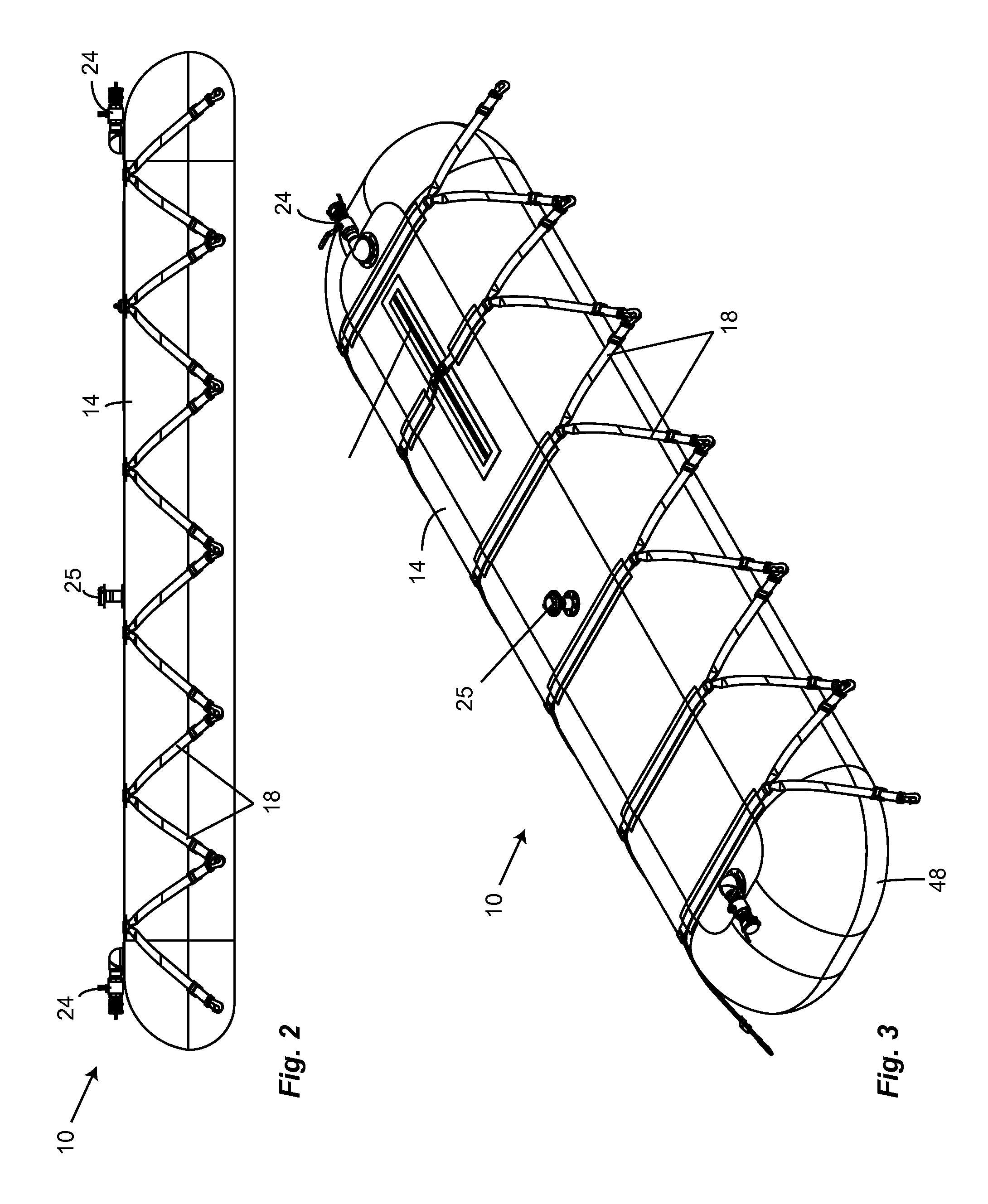 Flexible liquid transport tank with surge dampening baffles