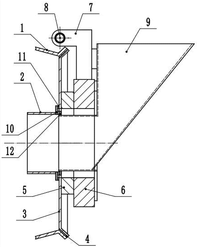 Hollow shaft rotary sealing concrete mixing truck