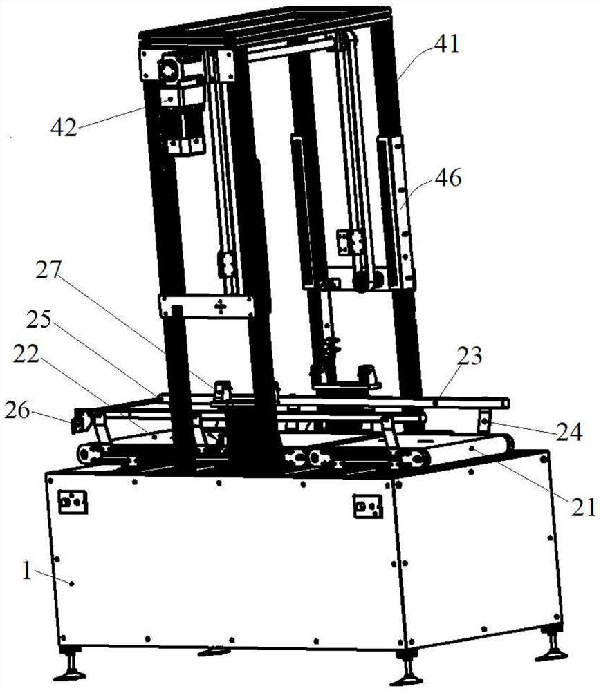 Unstacking device