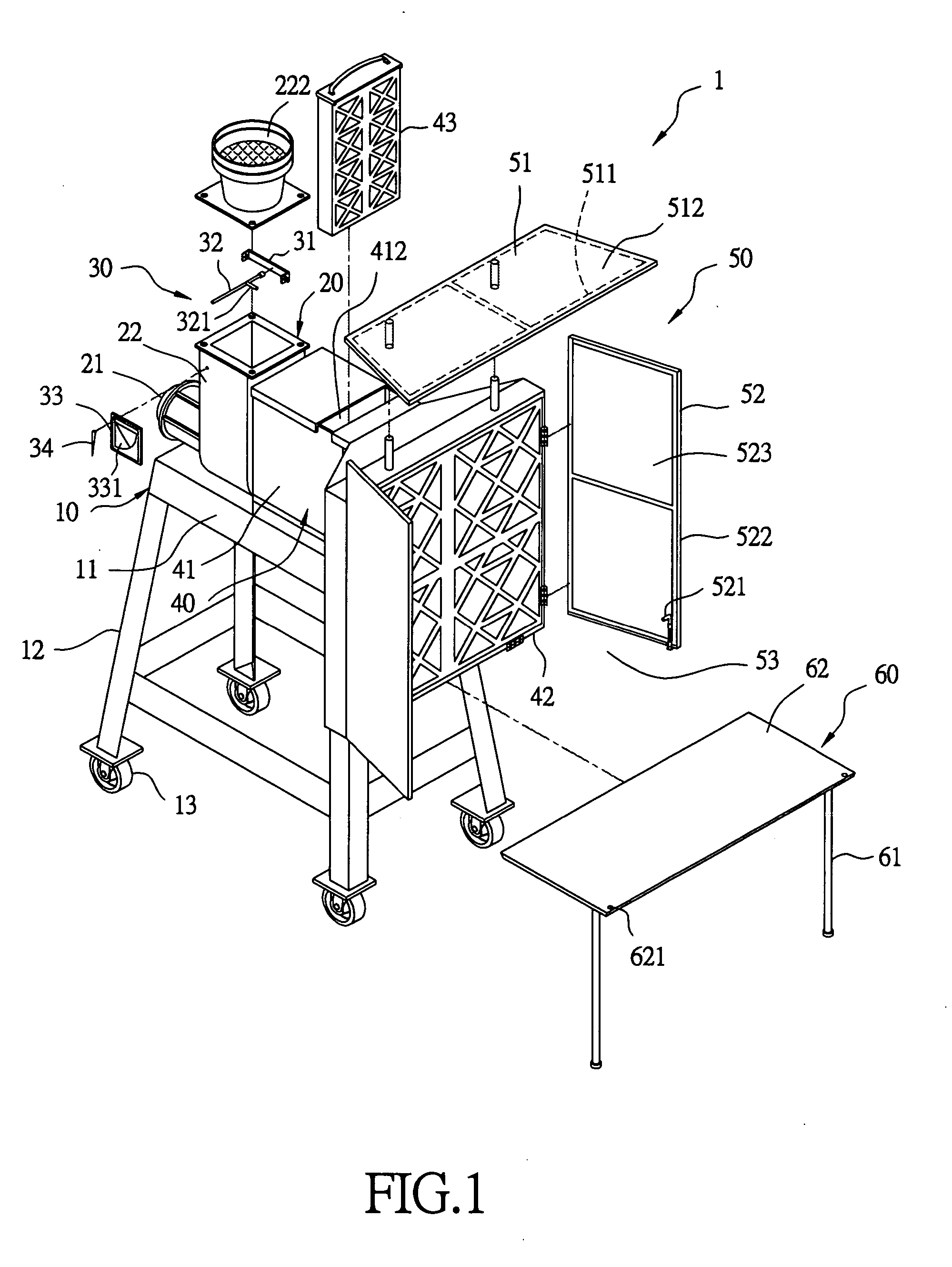 Movable spray painting stand