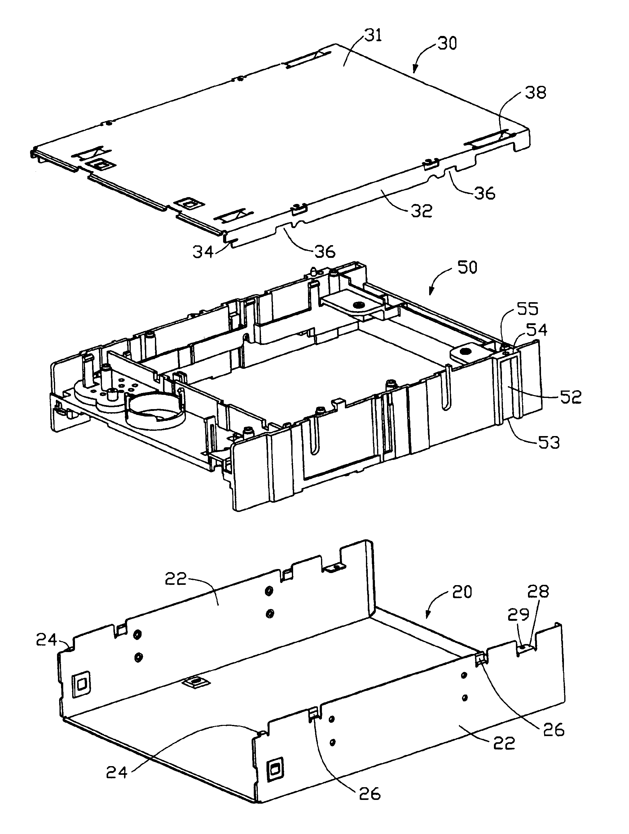 Optical disc driver enclosure