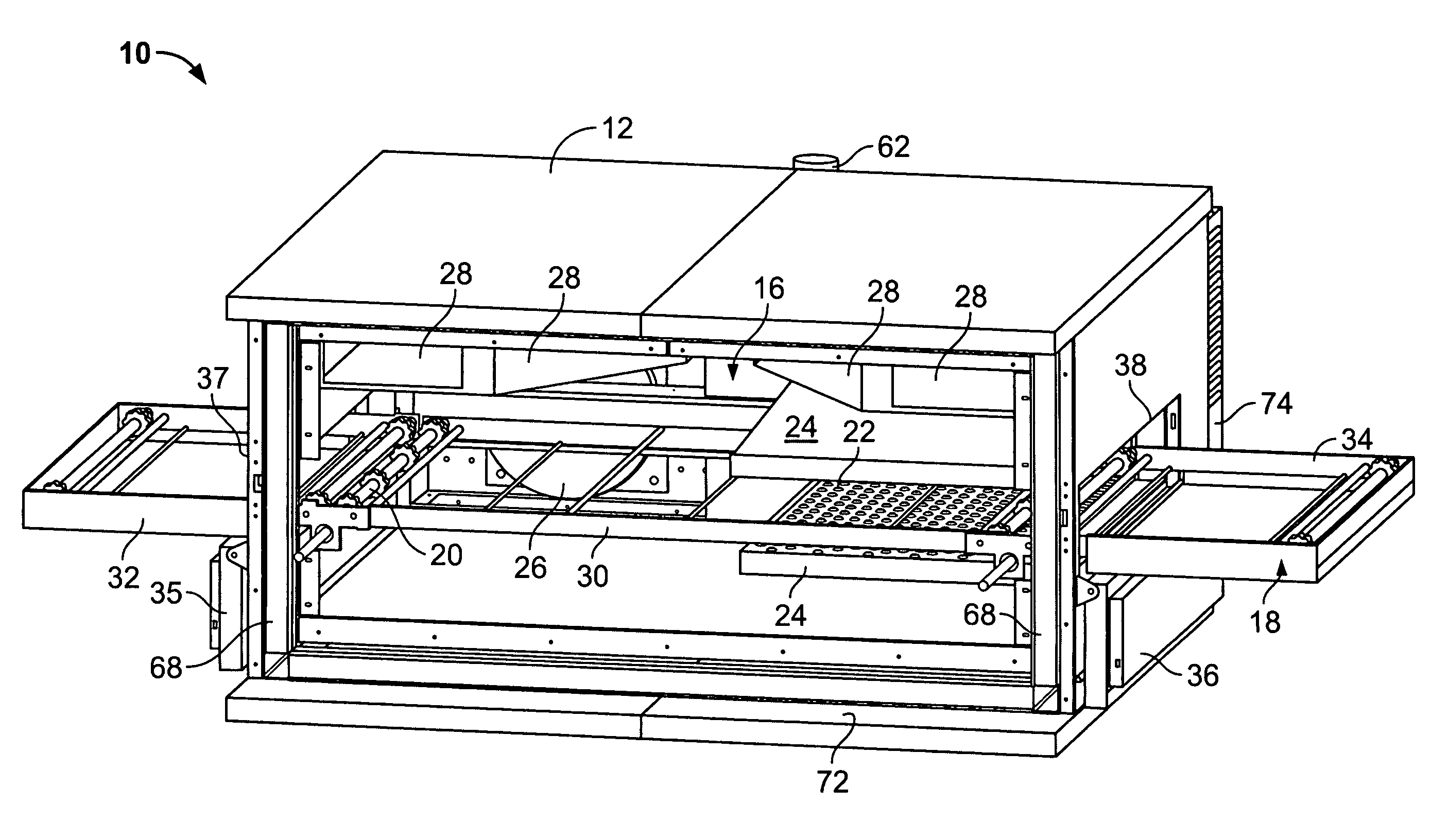 Self-cleaning oven