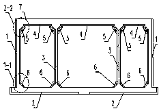 Full-fracture surface supporting-free overlapped fabricated type comprehensive pipe gallery structure and construction method