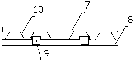 Full-fracture surface supporting-free overlapped fabricated type comprehensive pipe gallery structure and construction method