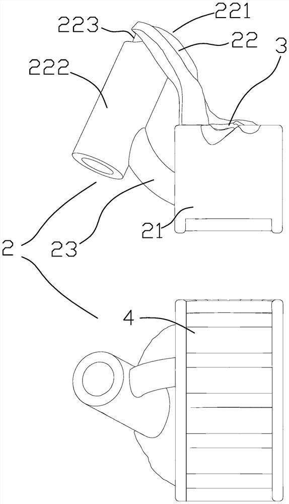 Auxiliary anchorage nail implanting device and using method thereof