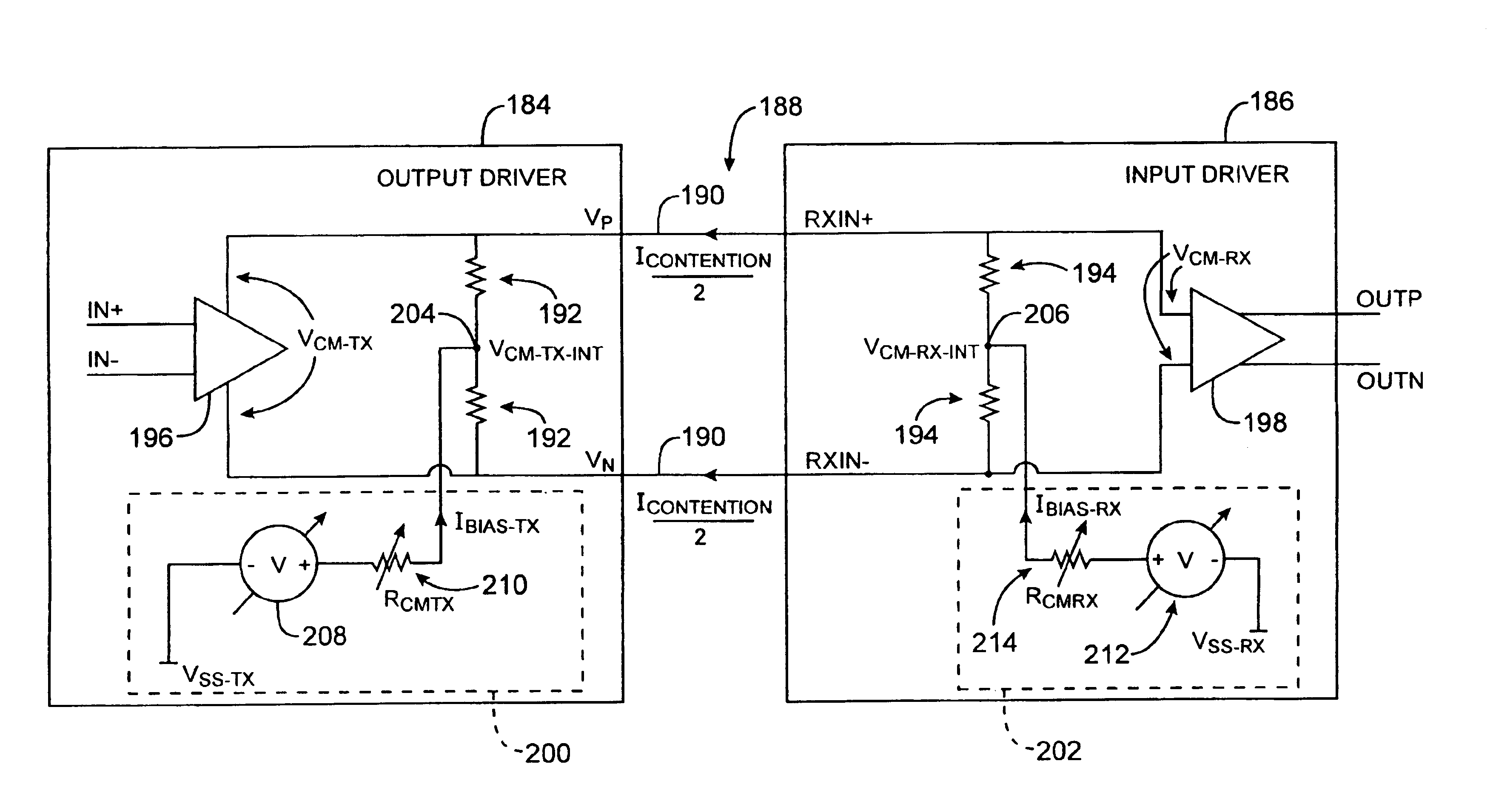 Adjustable differential input and output drivers