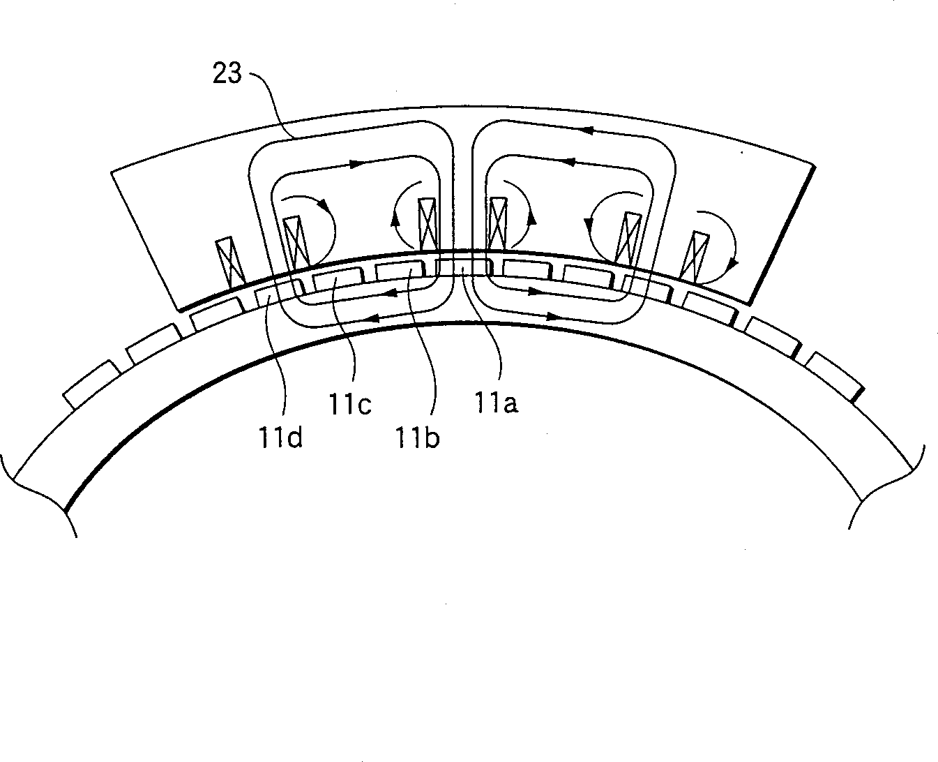 Polarizing device for permanent magnet rotor