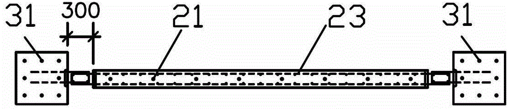 Assembly connecting structure and assembly connecting method of assembled concrete frame and shear wall combination