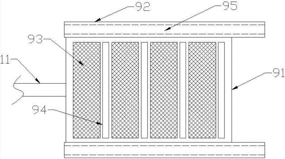 Agricultural blowing and drying and screening machine