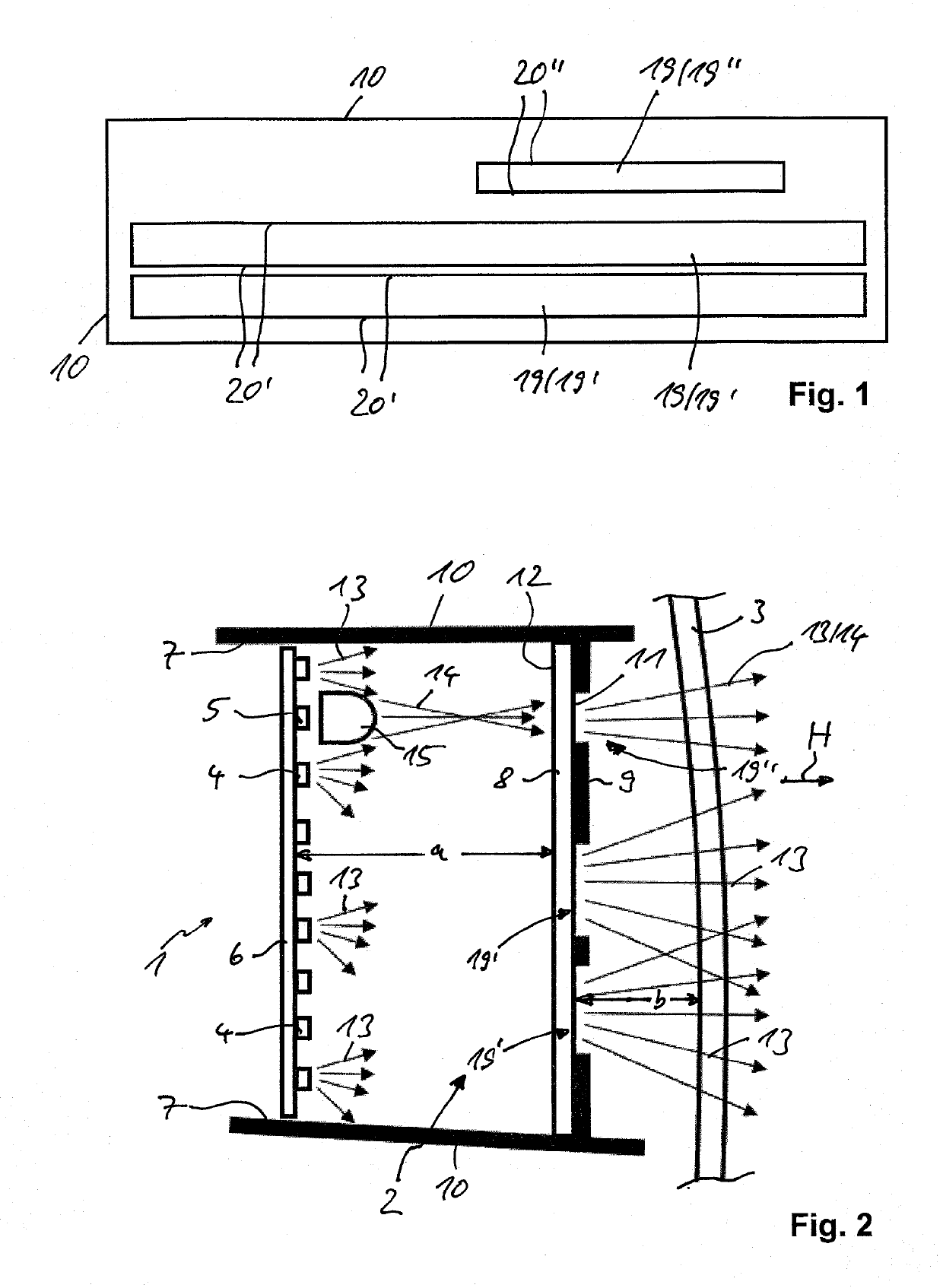 Lighting device for vehicles