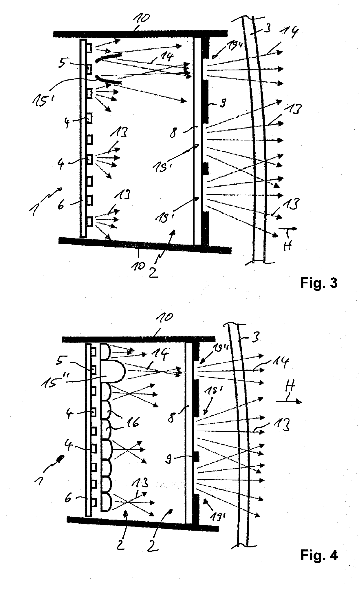 Lighting device for vehicles