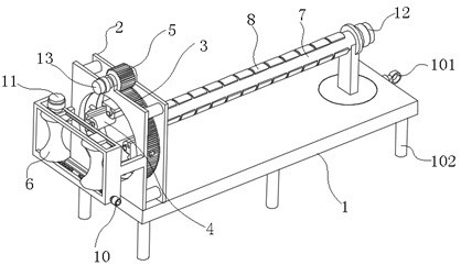 Straightening and repairing device for metal pipe machining