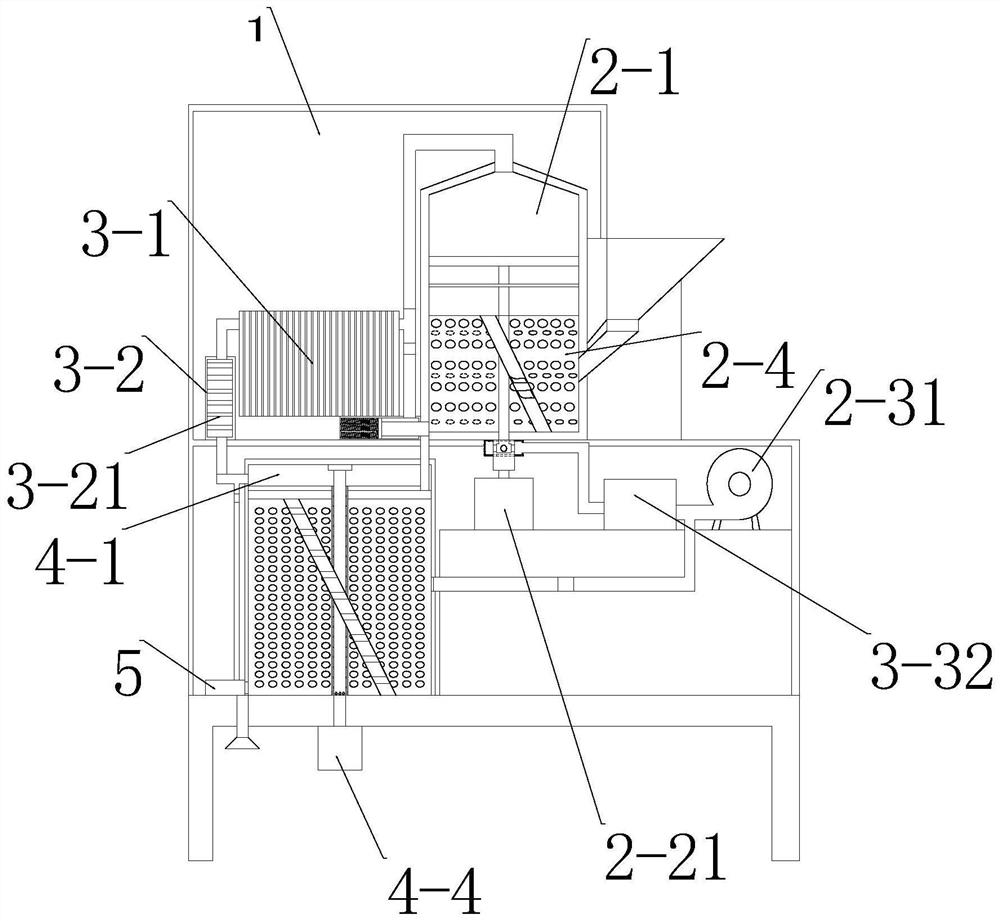 Drying, deodorizing and cooling device for plastic