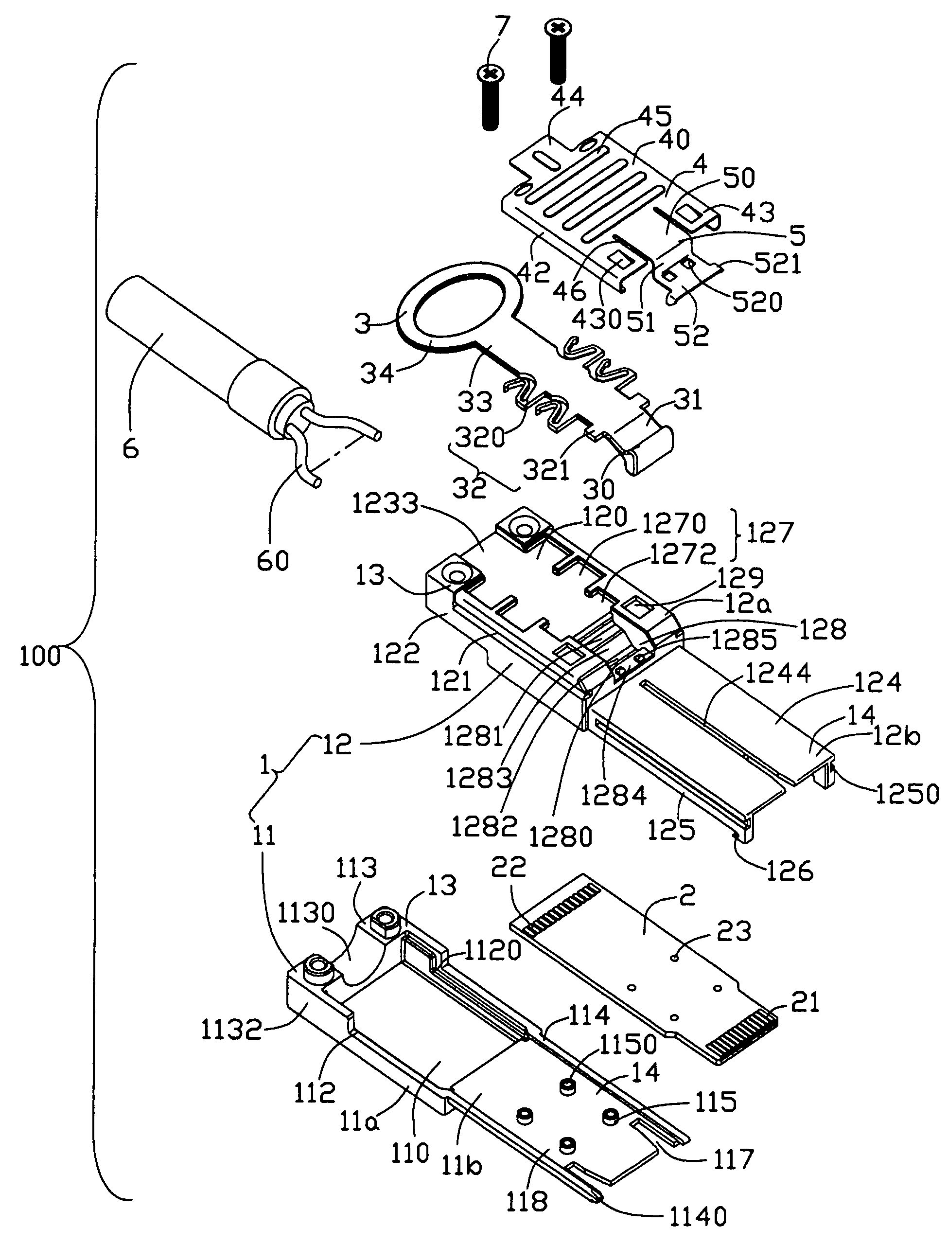 Cable connector assembly with latching mechanism