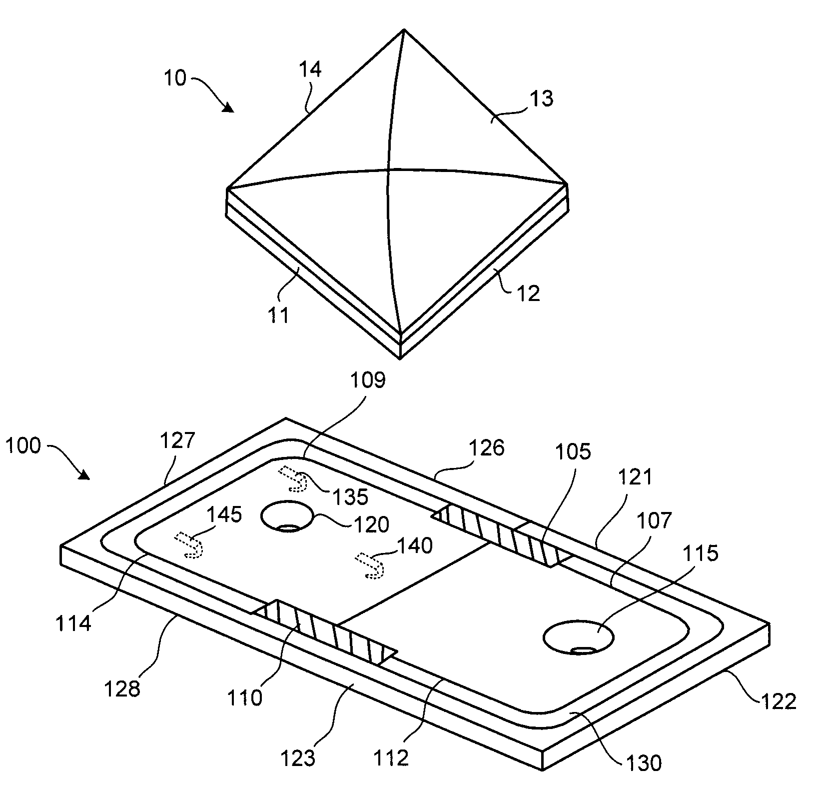 Pillow having a concealed food surface with integral beverage holder