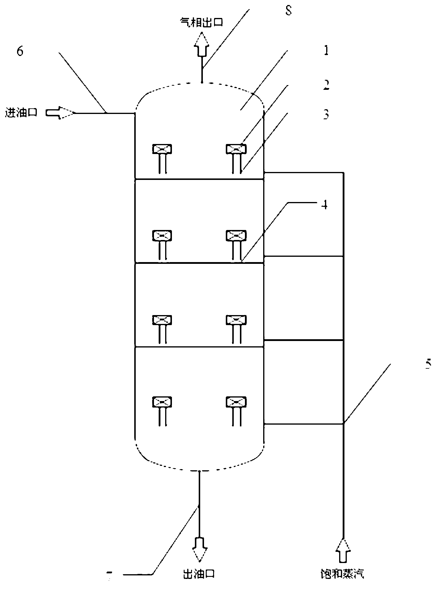 Oil deodorization device, deodorization method thereof and packing stripping pump mechanism