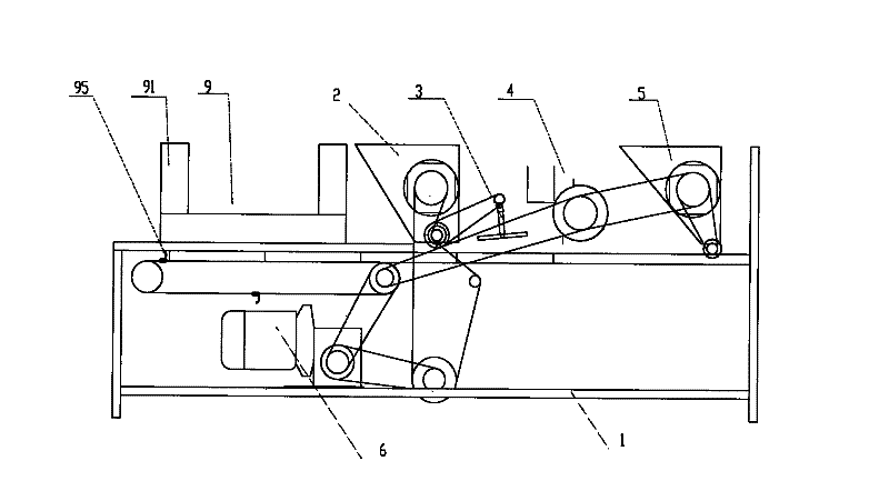 Tray type automatic seeding machine for seeding raising