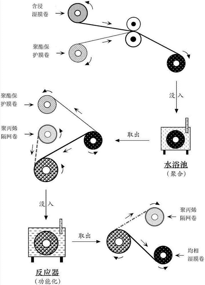 Manufacturing method of rolled ion exchange homogeneous membrane