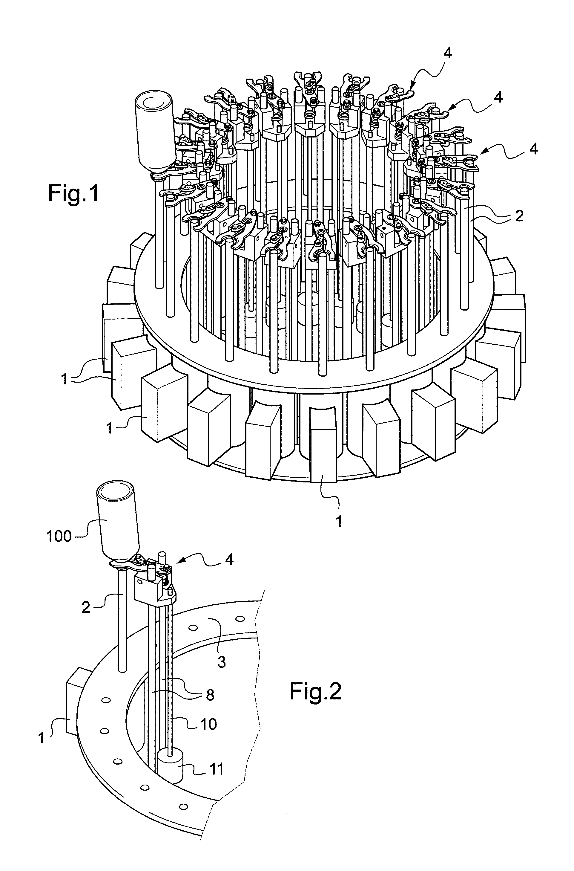 Method and an installation for sterilizing containers by electron bombardment