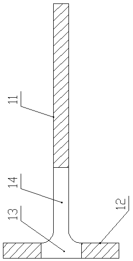 T-shaped node of steel concrete combined pipe assembled by T-shaped steel and threaded sleeve pipe