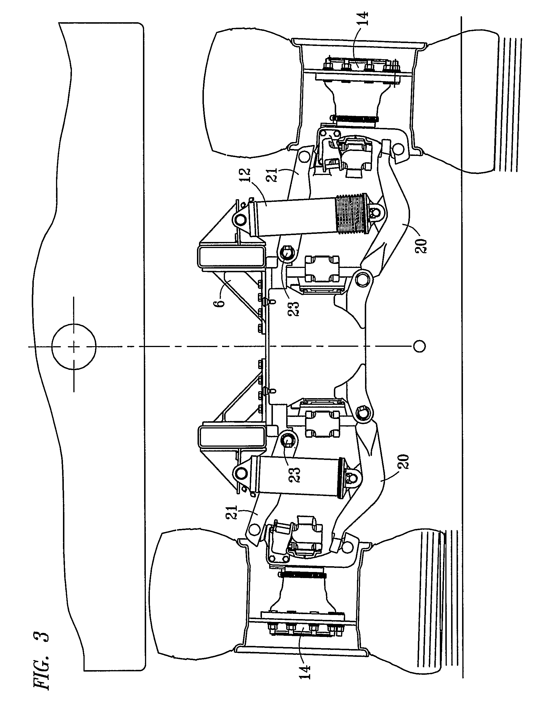 Compressible fluid independent active suspension