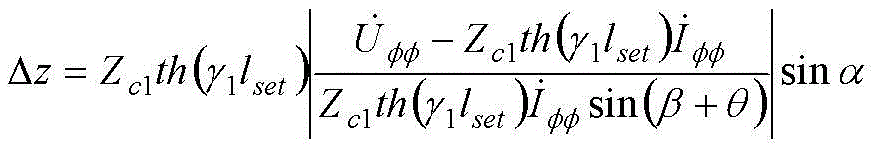 Realizing the fault distance protection method between phases of line by using distributed parameters