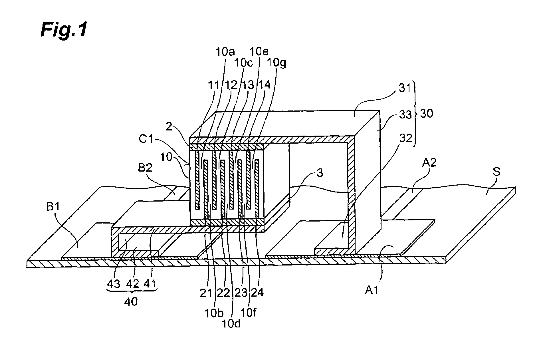 Ceramic capacitor mounting structure and ceramic capacitor