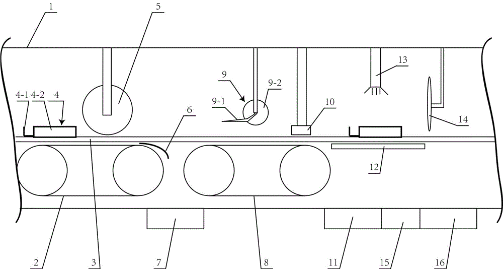 Initial marine processing method for ship-fished squid and special equipment thereof